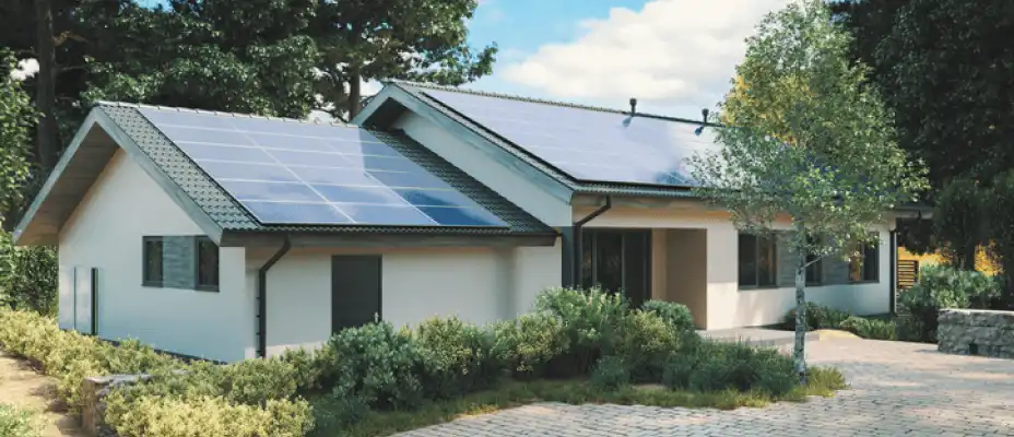 Home with Solar Panels